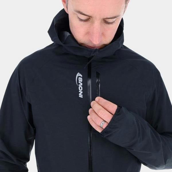 Inov8 Stormshell V2 Running Rain Jacket Waterproof Coat Black 001704