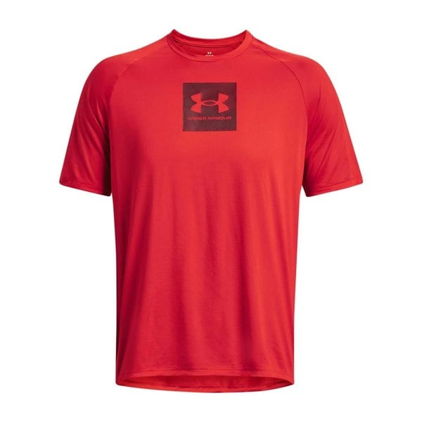 Under Armour Mens Tech Printed T-Shirt - Red