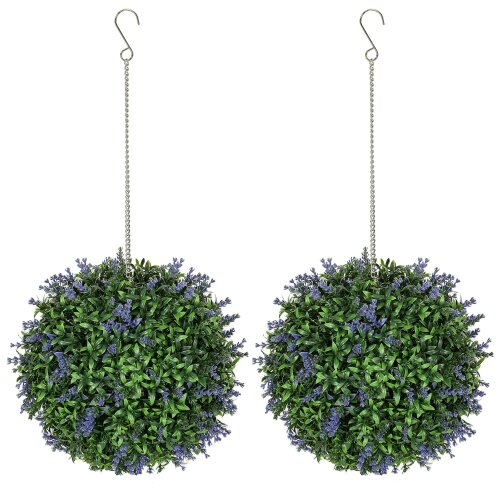 Wyld Haus Liropa Set Of 2 Artificial UV Resistant Topiary Ball Plants