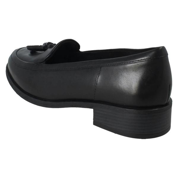 Clarks Ladies Clarks Tassel Detailed Slip On Loafer Shoes - Havisham Edge