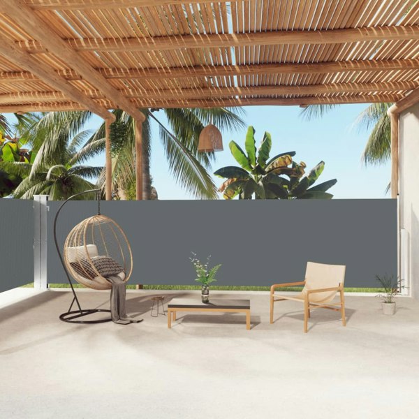 Berkfield Retractable Side Awning Anthracite 160x1000 cm
