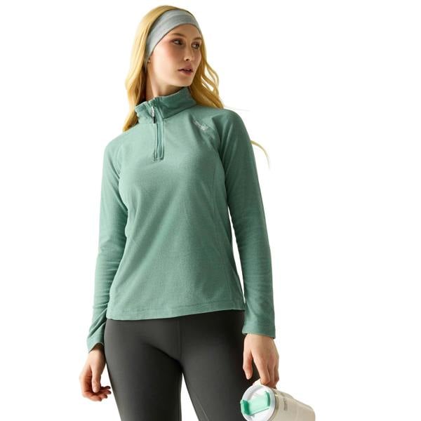Regatta Great Outdoors Womens/Ladies Montes Half Zip Fleece Top - Ivy Moss - 