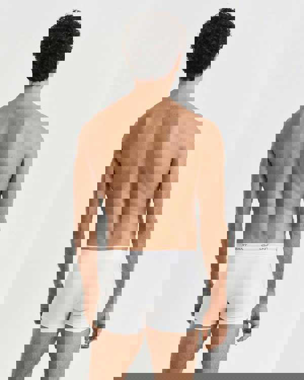 GANT 3-Pack Mens Core Trunks with Logo Waistband - 110 White