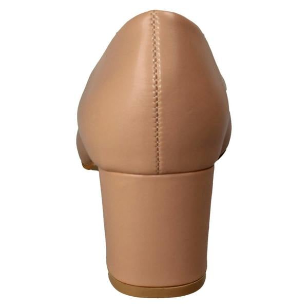 Spot On Ladies Spot On Mid Block Heel Pointed Toe Court Shoes F90127