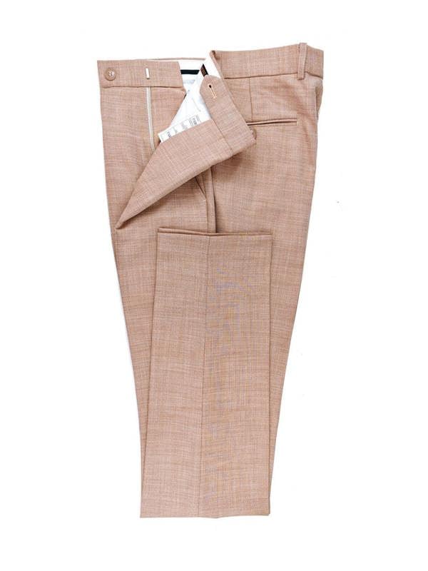 Light Salmon Slim Fit Double-Breasted Suit