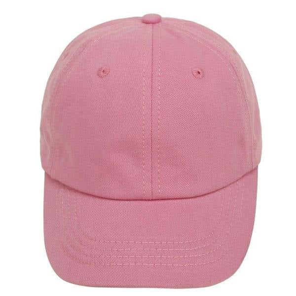 Anniou UPF 50+ Kids Cotton Baseball Cap - Dark Pink