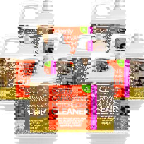 Cleenly Caravan and Motorhome Cleaner Easy to Use Formula to Remove Black Streaks Dirt Grime and Algae (8 Litres)