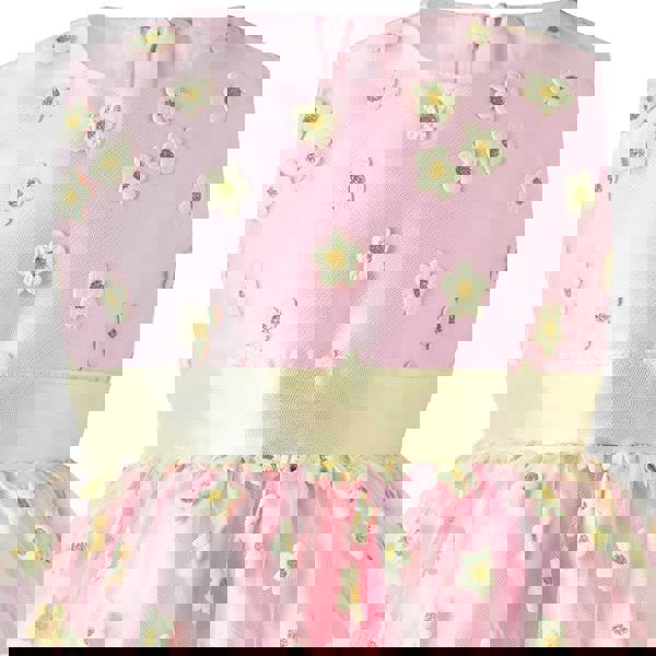 Rachel Riley 3D Daisy Tulle Party Dress