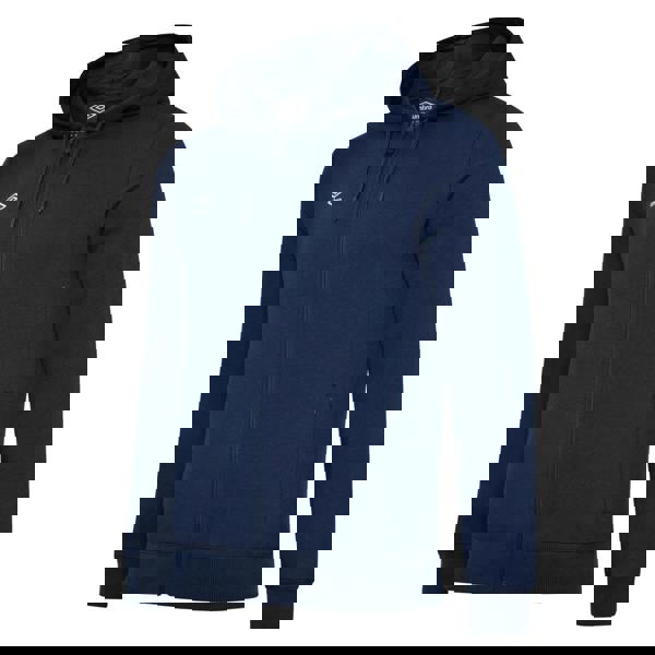 Umbro Childrens/Kids Club Leisure Full Zip Drawstring Hoodie - Navy/White