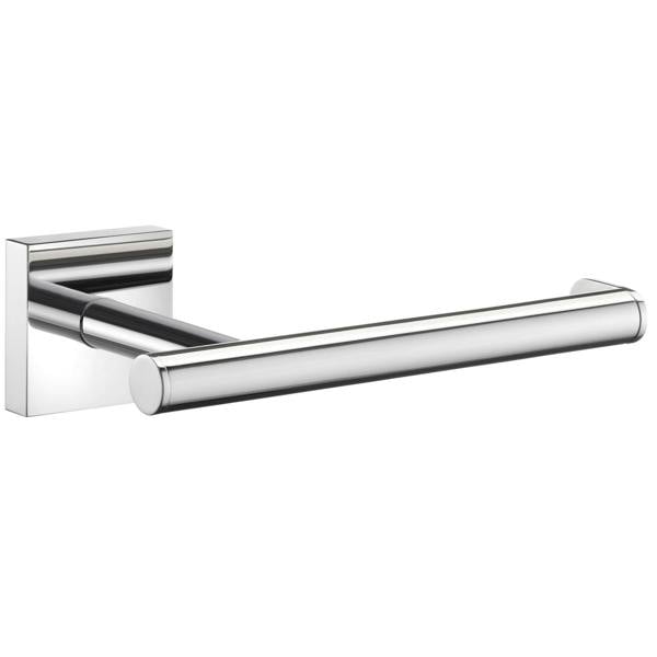 Polished chrome toilet roll holder