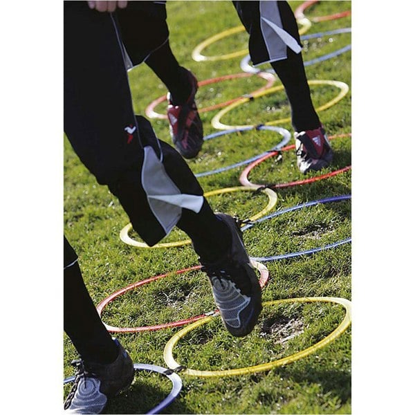 12 PACK Agility Hoop Ladder - Football Rugby Speed & Footwork Training Drill 
