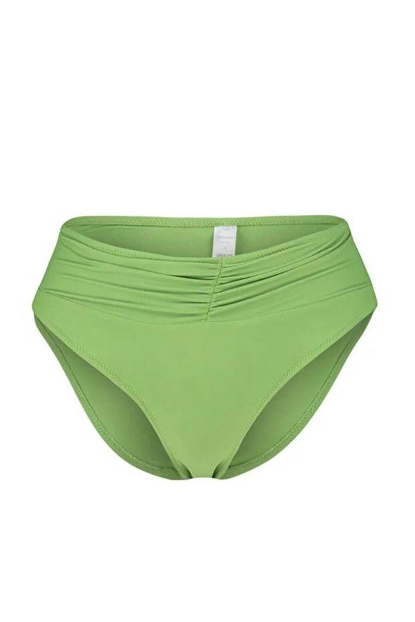WOVCOR Draped Regular High-Waisted Bikini Bottom