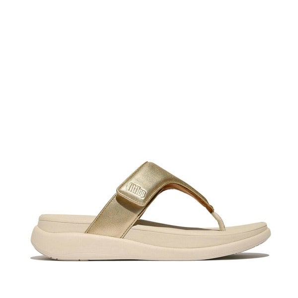 FitFlop F-MODE GO Womens Toe Post Sandals Platino