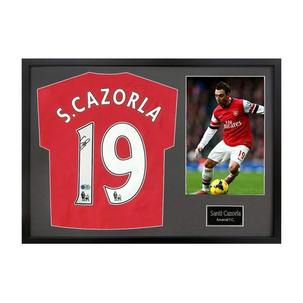 Santi Cazorla Signed Arsenal Shirt Classic Frame (ACG Cert)