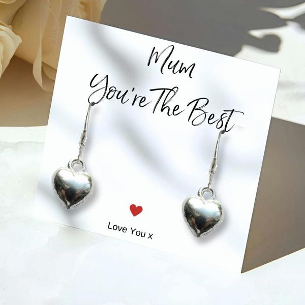 Personalised Mum You're The Best Earrings Jewellery Box Gift
