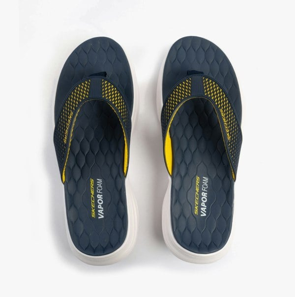 Skechers VAPOR FOAM SANDAL - SAYTO Mens Sandals Navy/Yellow