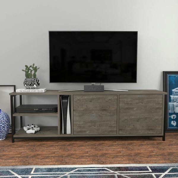 Decorotika Primrose Modern Tv Stand TV Cabinet for TV's up to 72"