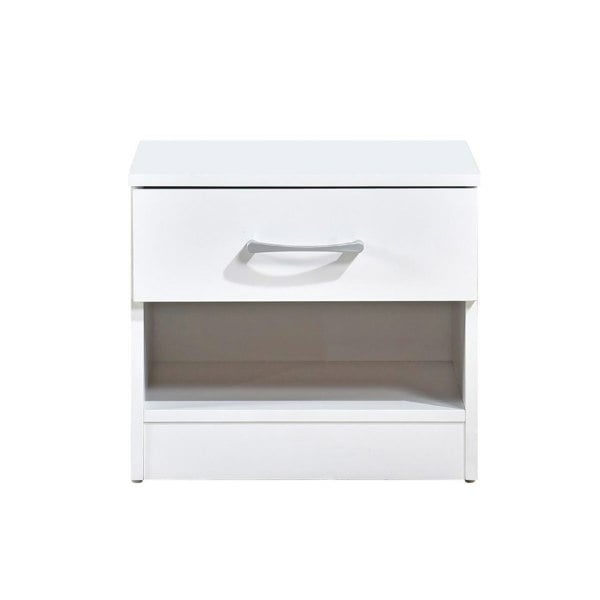 Swish Furniture Pair of Highbury 1 Drawer Open Shelf Bedside Tables