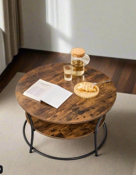 Modcraft Round Coffee Table with 2 Tiers
