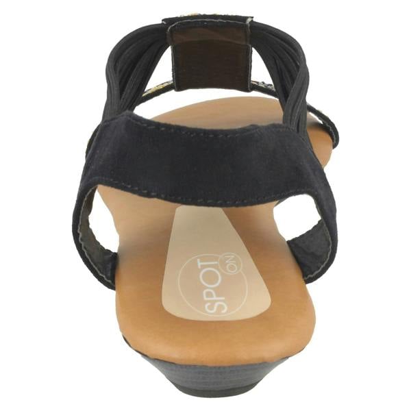 Spot On Ladies Spot On Flat Sandals