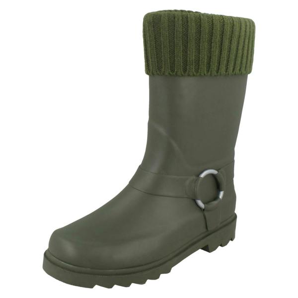 Spot On Girls Spot On Ring Strap Wellington Boots