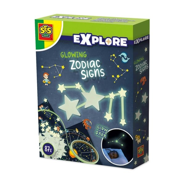 SES Creative Glowing zodiac signs