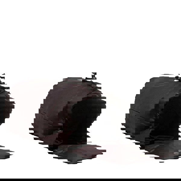 Assots London 'GRACE' Burgundy Full Grain Leather Flap-over Backpack