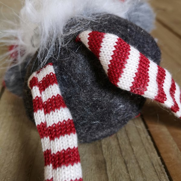 Samuel Alexander 72cm Lit Plush Christmas Gonk with Dangly Legs & Aviator Hat in Red & Grey