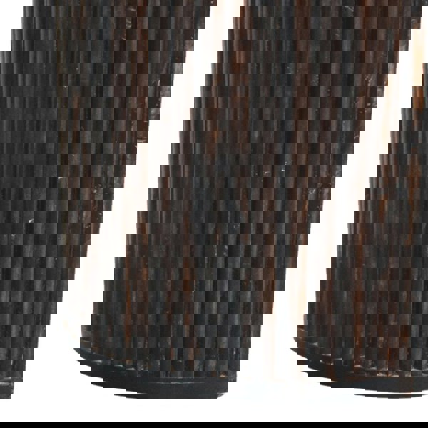 Artisan Furniture Solid Wood Velvet Mocha Fluted Bench