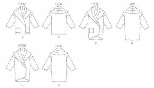 Vogue Sewing Pattern 8930, Coats, Jackets for Women, XS-S-M - Easy