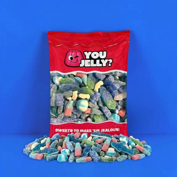You Jelly 1kg Blue Mix | You Jelly? | Jelly Sweets By Exploded Sweets