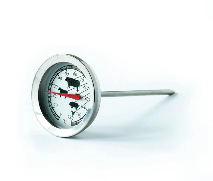 Interiors by Premier Stainless Steel Meat and Poultry Thermometer, Accurate Meat Probe Thermometer for Home & Commercial Use