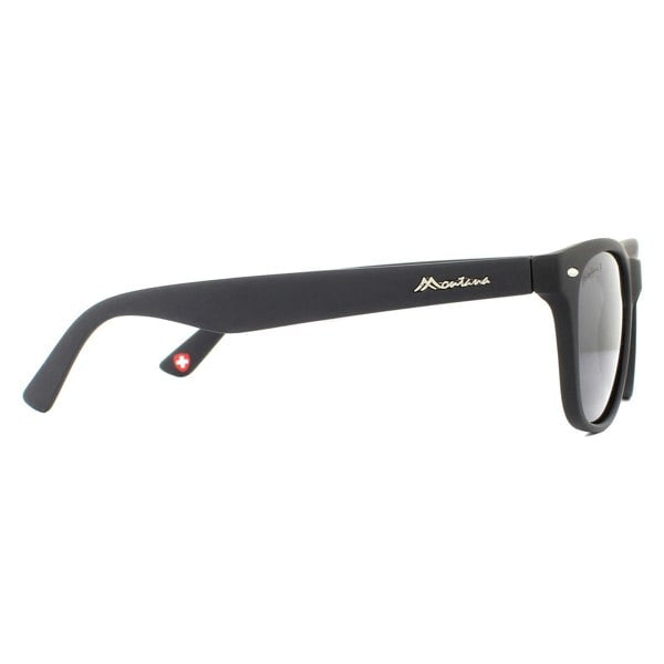 Montana Sunglasses MP10 Matte Black Rubbertouch Black Smoke Polarized
