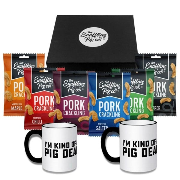 The Snaffling Pig Co Mug and Pork Crackling Hamper