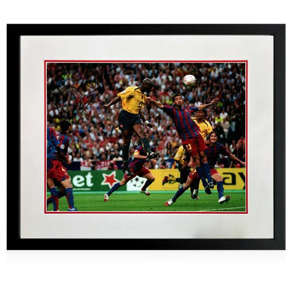 Sol Campbell Signed Arsenal Image Deluxe Mount Frame