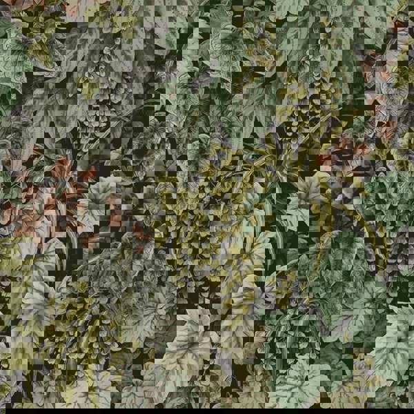 Love Frankie walled garden in forest wallpaper