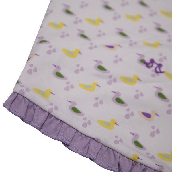 Luca and Rosa Baby blanket - girls duck print