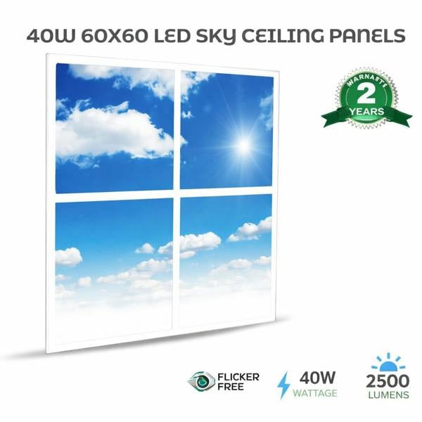 ENER-J SKY Cloud LED Panel 2D version, 60x60cms, 40W (4 pcs set)