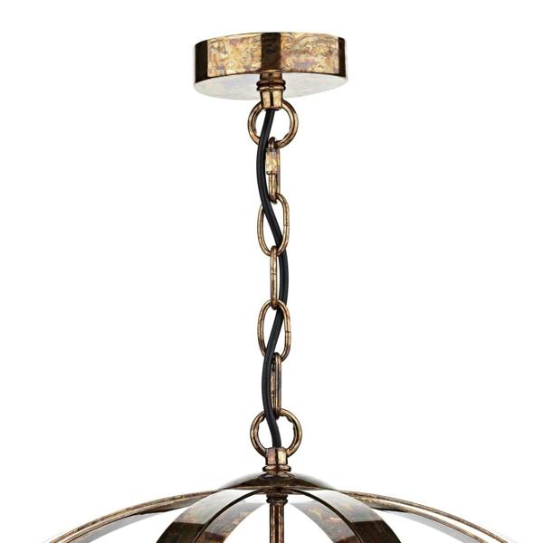 Pagazzi Lighting Inga 3 Light Petrol Copper Pendant Ceiling Light