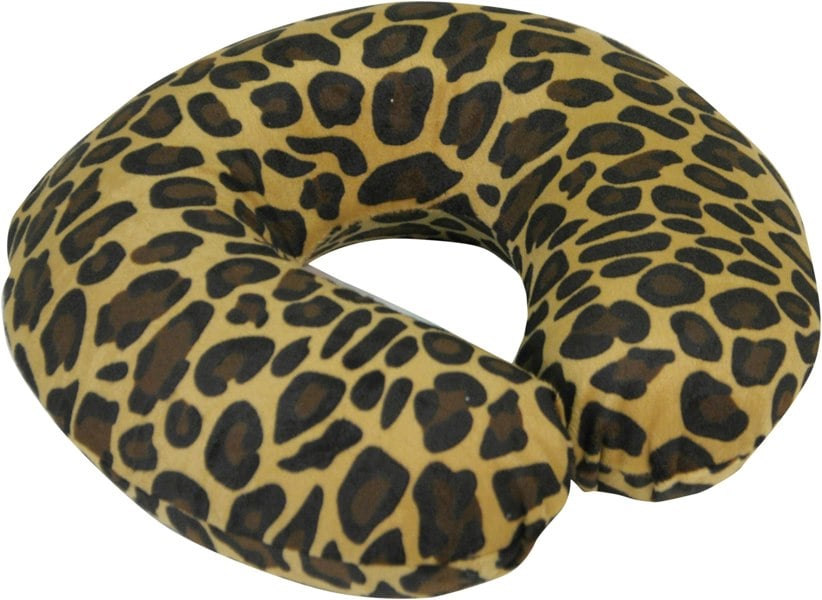 Aidapt Memory Foam Neck Cushion Tan Leopard