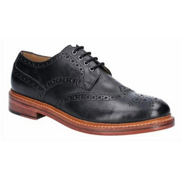 Cotswold Mens Quenington Goodyear Welt Lace Up Leather Shoe - Black