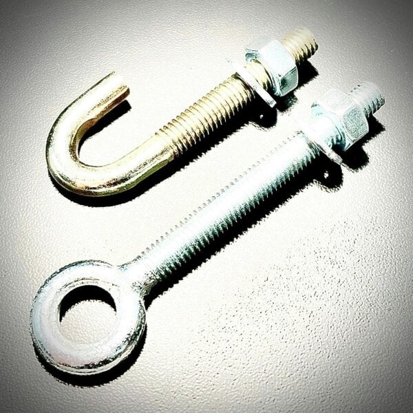 Fixaball Eyebolts Hookbolts Wire Cable Rope Fixings Full Hex Nut Washer
