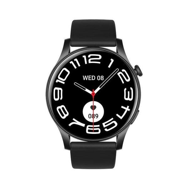 Karen M Smartwatch 1.43" AMOLED Display, Steel Case, Bluetooth, Heart Rate, Voice Assistant, iOS & Android