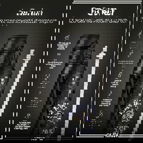 ION8 NFL x ION8 Insulated Steel Water Bottle, NFL Ravens, 750ml (24oz)