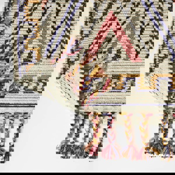 HOMESCAPES Goa Multi Colour Kilim Wool Rug