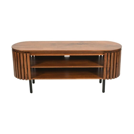 Wyld Haus Birmingham Slatted Mango Wood TV Cabinet