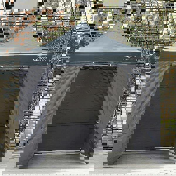 Gr8 Garden Commercial Grade Grey Pop Up Gazebo Waterproof Heavy Duty Market Stall Tent 3x3m