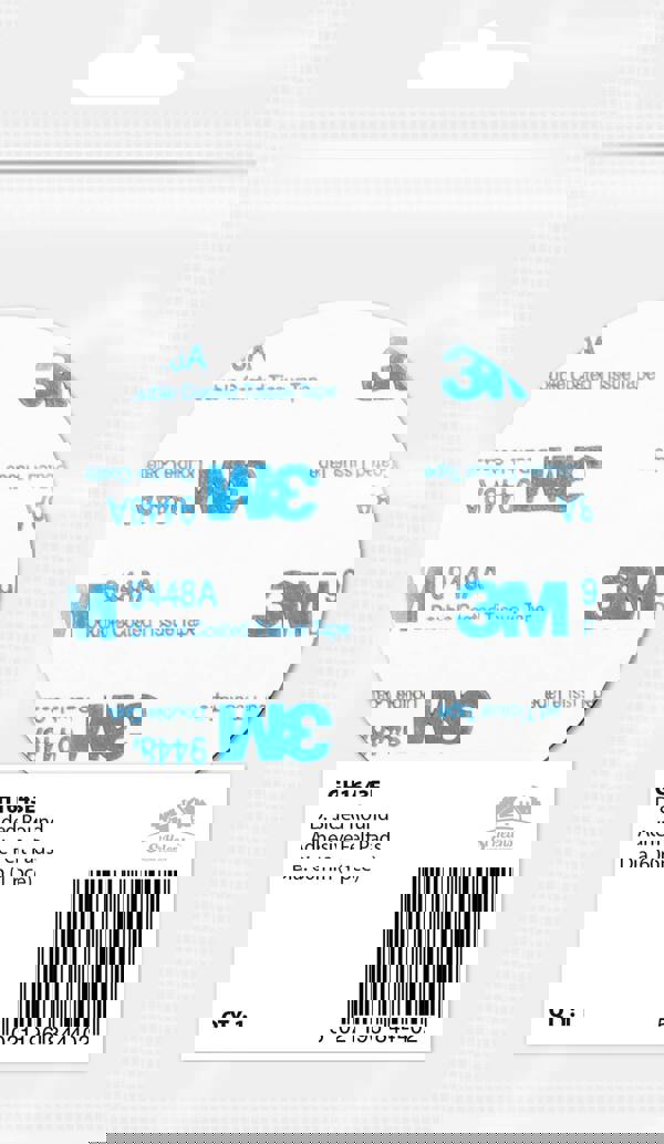 St Helens Double-Sided Round Adhesive Mounting Pads Round Grey 6 x 0.5 x 6cm