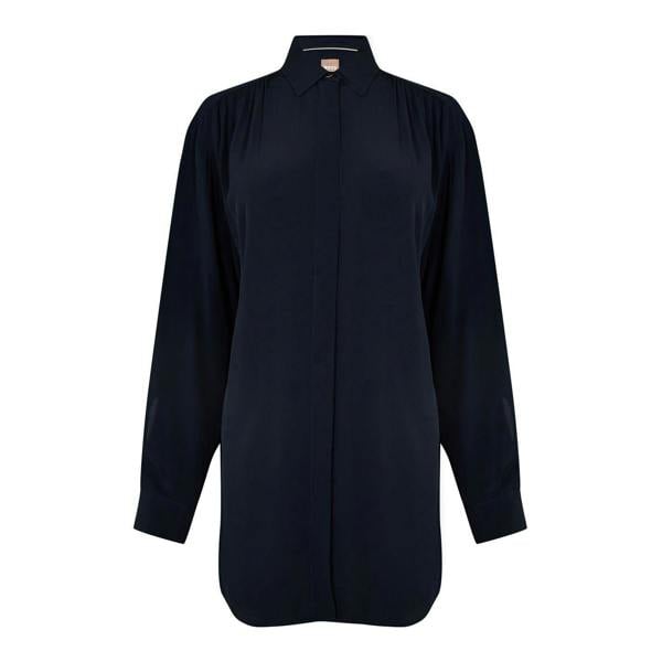 Boss Womens/Ladies Benika Long-Sleeved Blouse - Dark Blue - 
