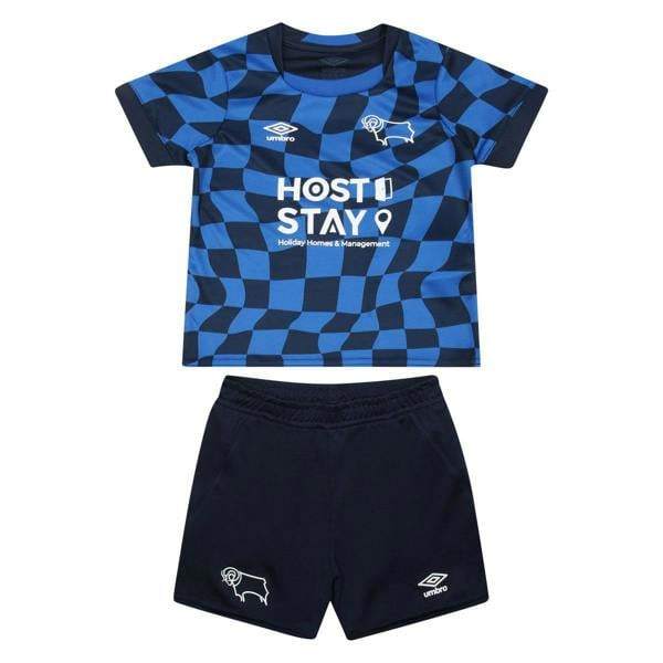 Umbro Kids 23/24 Derby County FC Away Kit - Royal Blue/Navy Blue
